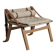 Fauteuil danois avec sangles en toile et cuir, XXe siècle
