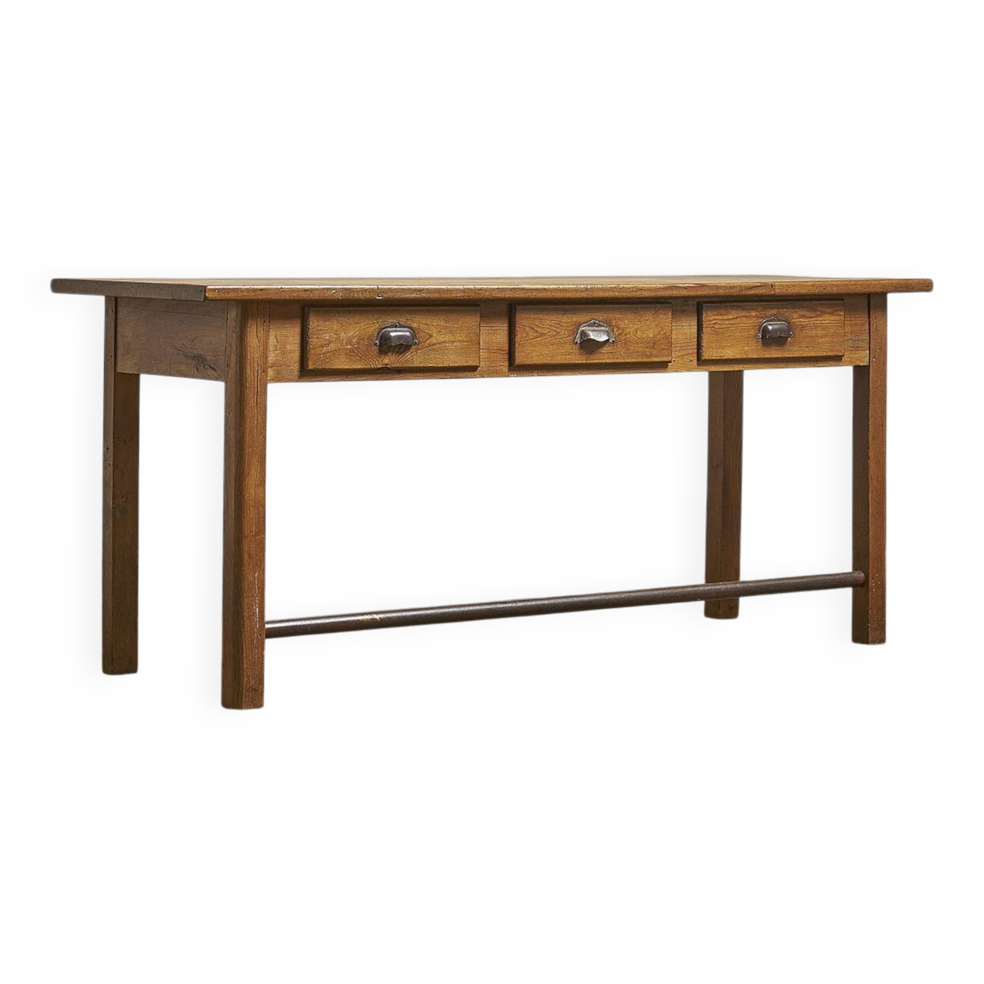 school desk with 3 drawers