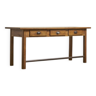 school desk with 3 drawers