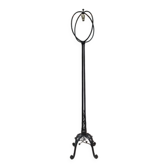 Art Deco wrought iron floor lamp