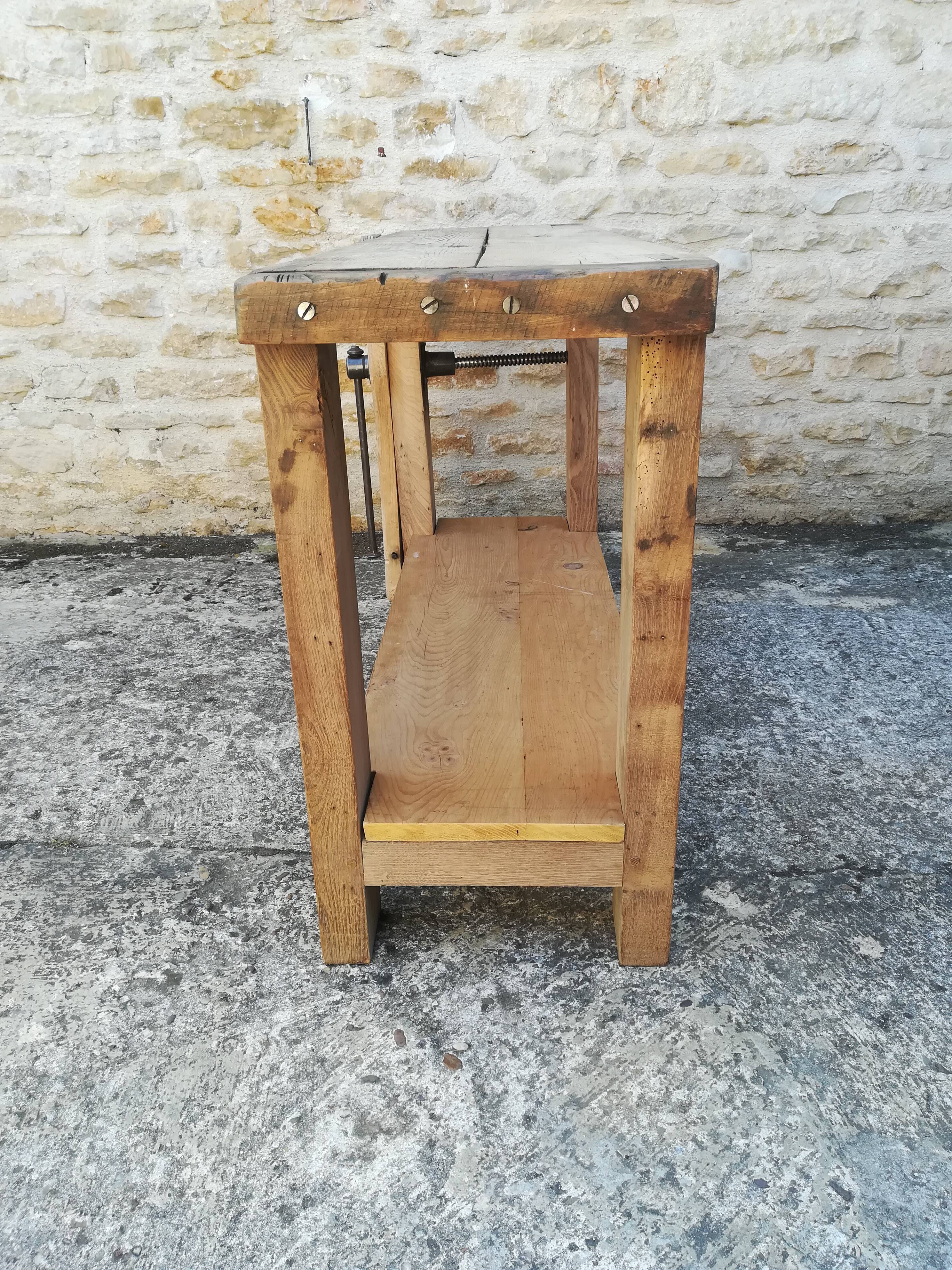 Oak workbench