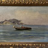 Painting of Giuseppe Lamonica (1862-1919) - Il Monte Pellegrino