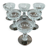 Set of 6 crystal digestif glasses from Saint Louis Trianon - NEW
