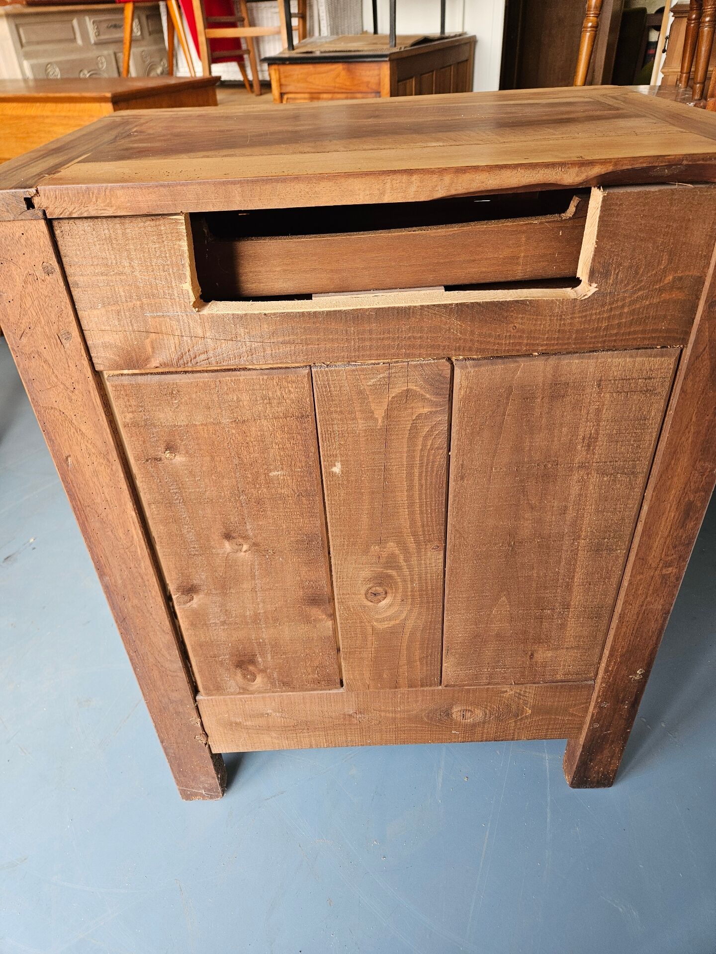 Antique jam cabinet made of hardwood