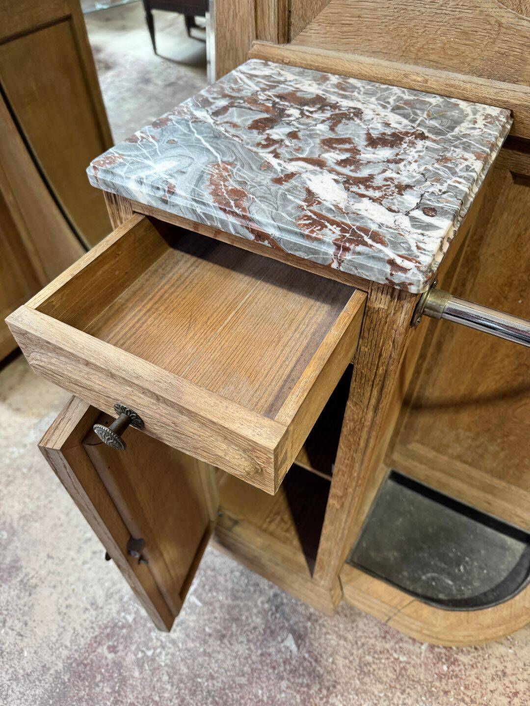 Large oak cloakroom