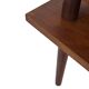 Vintage square coffee table in teak veneer, 1960s design