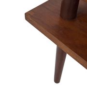 Table basse carrée vintage en placage de teck, design des années 1960