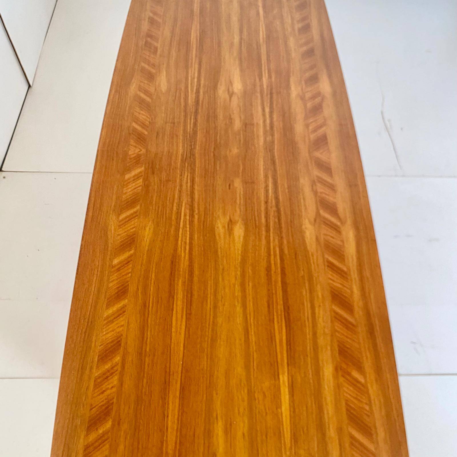 Midcentury Modern Big Wood Sofa Table, Italy 1960