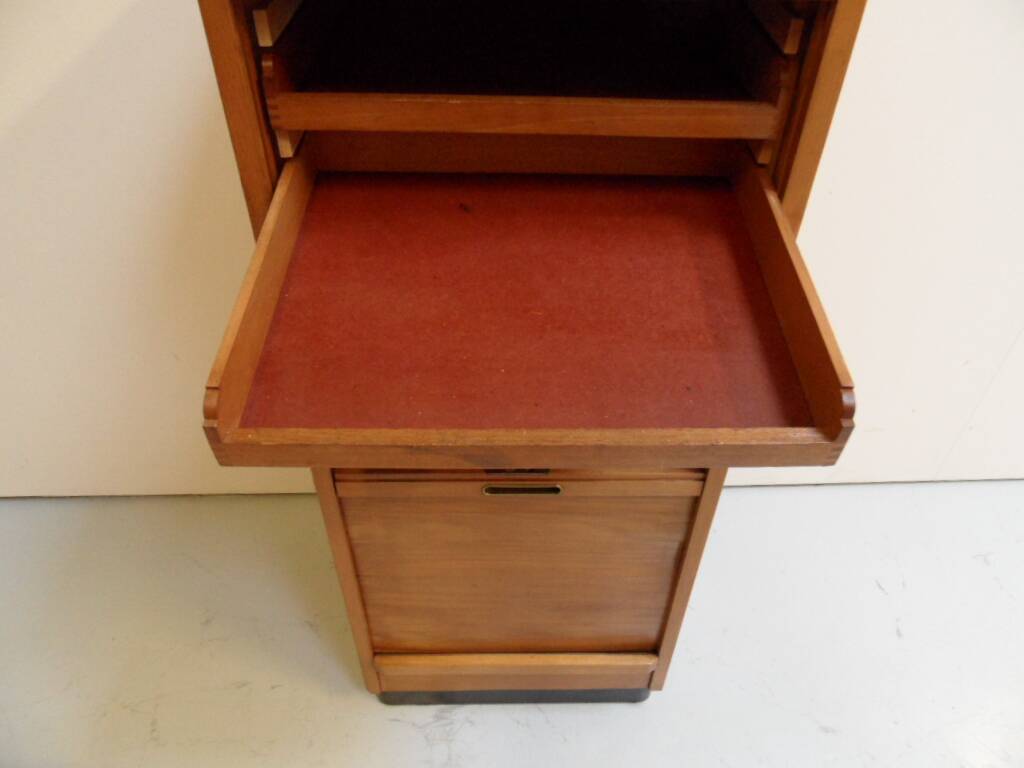 Vintage filing cabinet with roller shutter