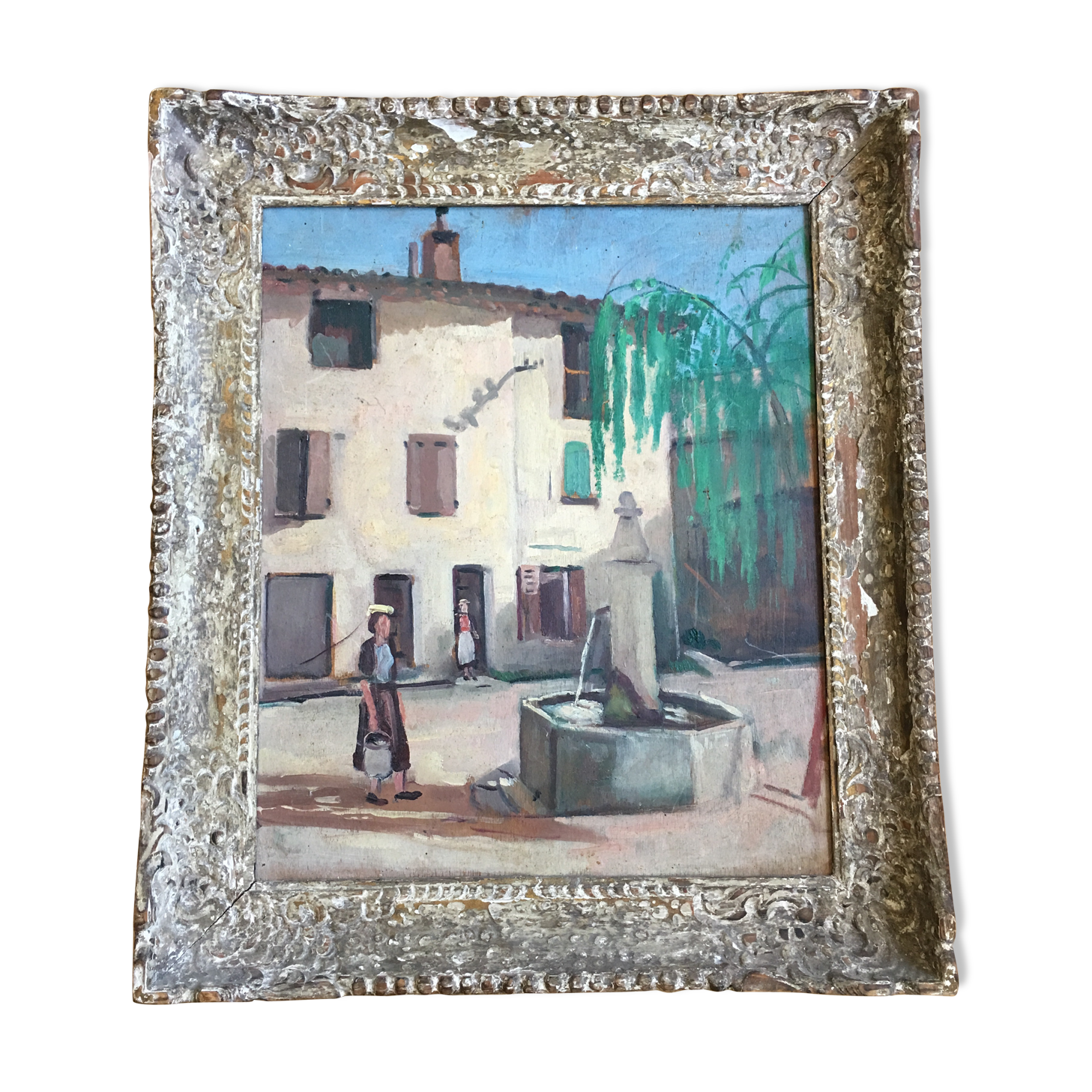 Oil on panel Hyppolite Tavernier