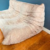 3-seater Togo velvet sofa