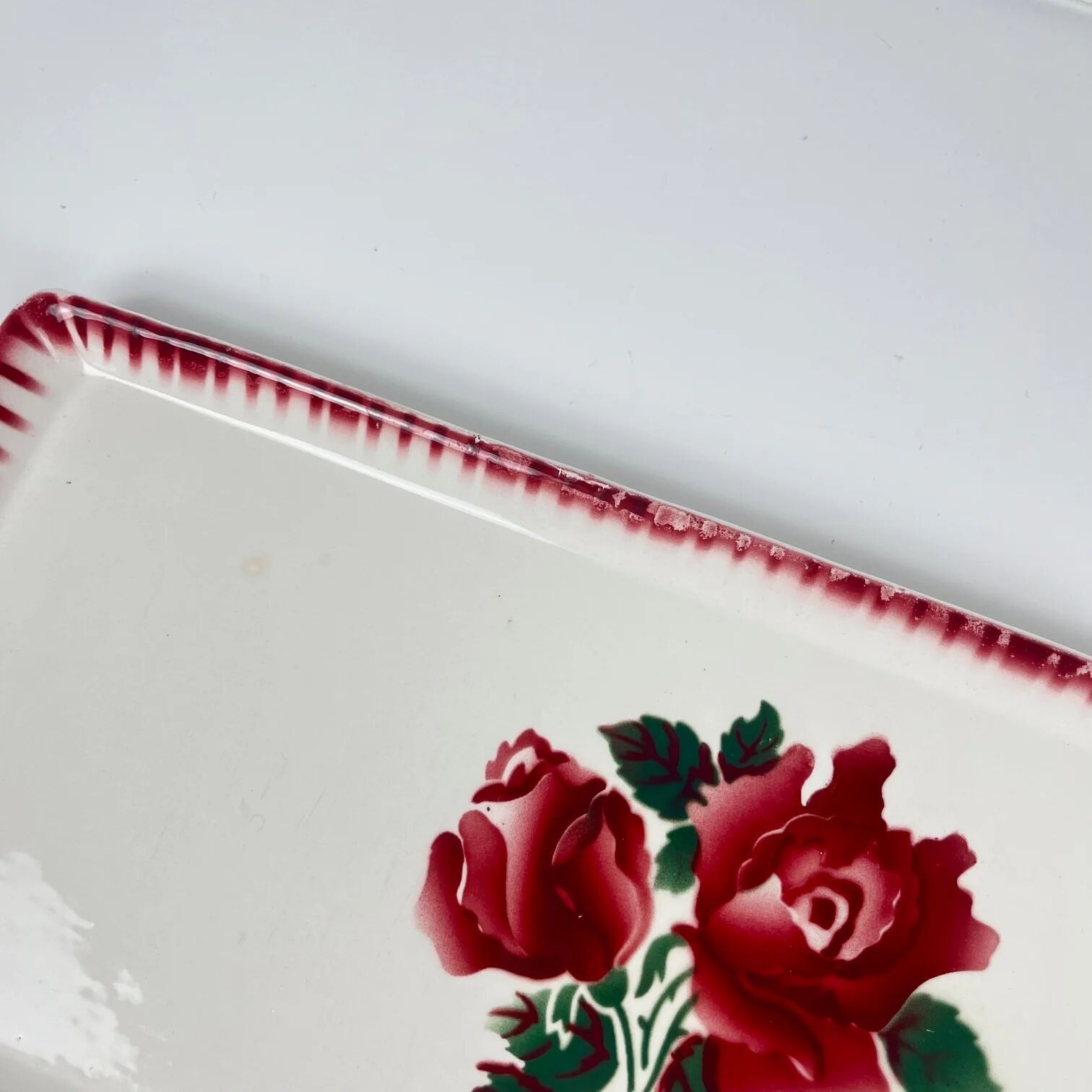 Cake dish Sarreguemines and Digoin, "Moka-Prima", 1920/1950