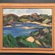 Original Swedish Oil on Canvas - "Lake" by Kersti Flyckt - Signed - Vintage and Framed - 79 × 66 cm (31.1 in × 26 in)