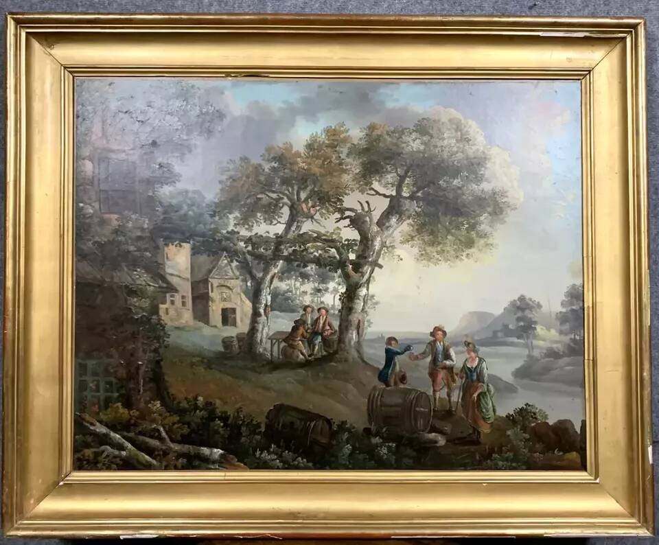 École Italienne vers 1800 : huile sur toile