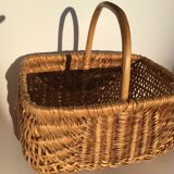 Rectangle braided hand basket