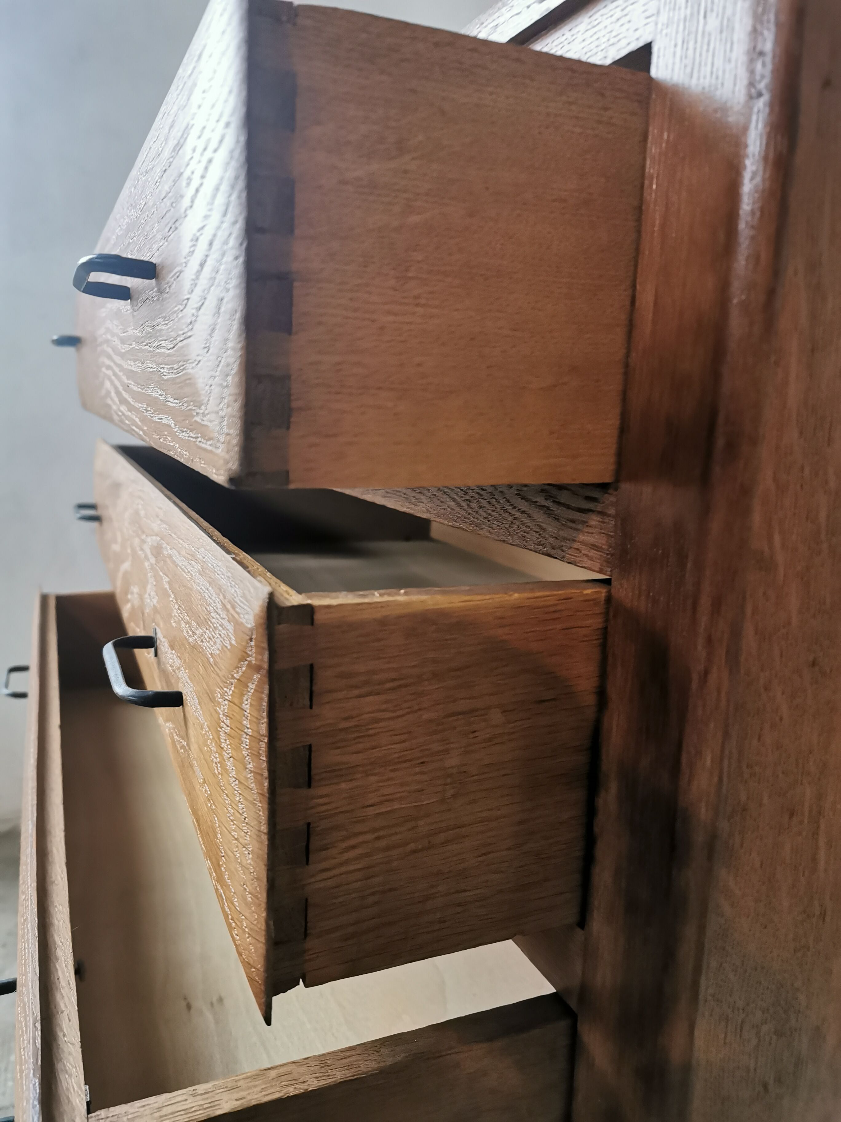50's chest of drawers, compass feet