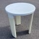 Tabouret blanc et beige Tatay 1960