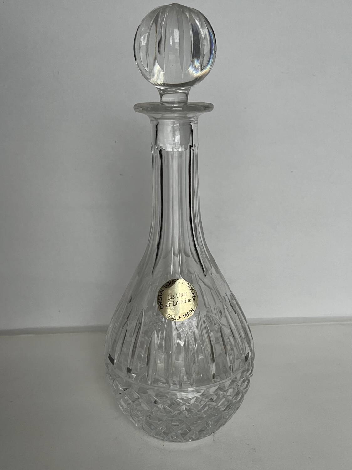 Cut crystal carafe