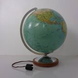 Vintage Illuminated Duo Glass Globe by Paul Oestergaard for Columbus, Germany, 1950s