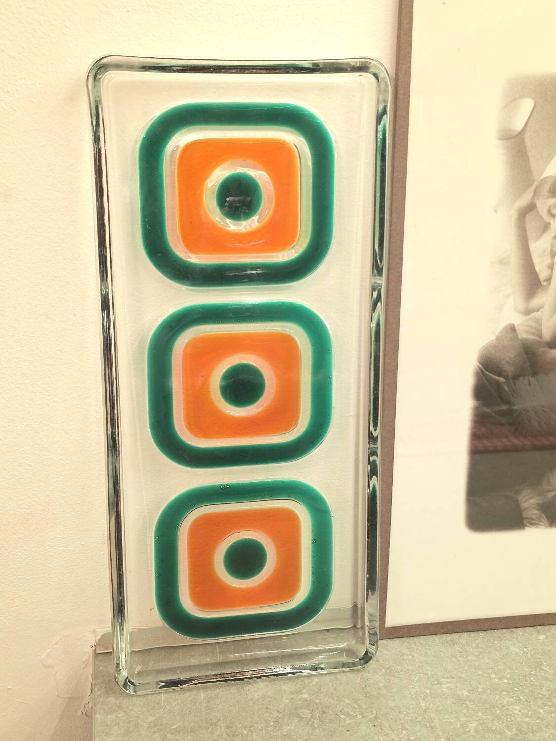 Set of three Walther kristallglas serving dishes from the 60s