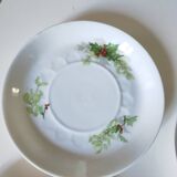 Limoges Christmas saucers