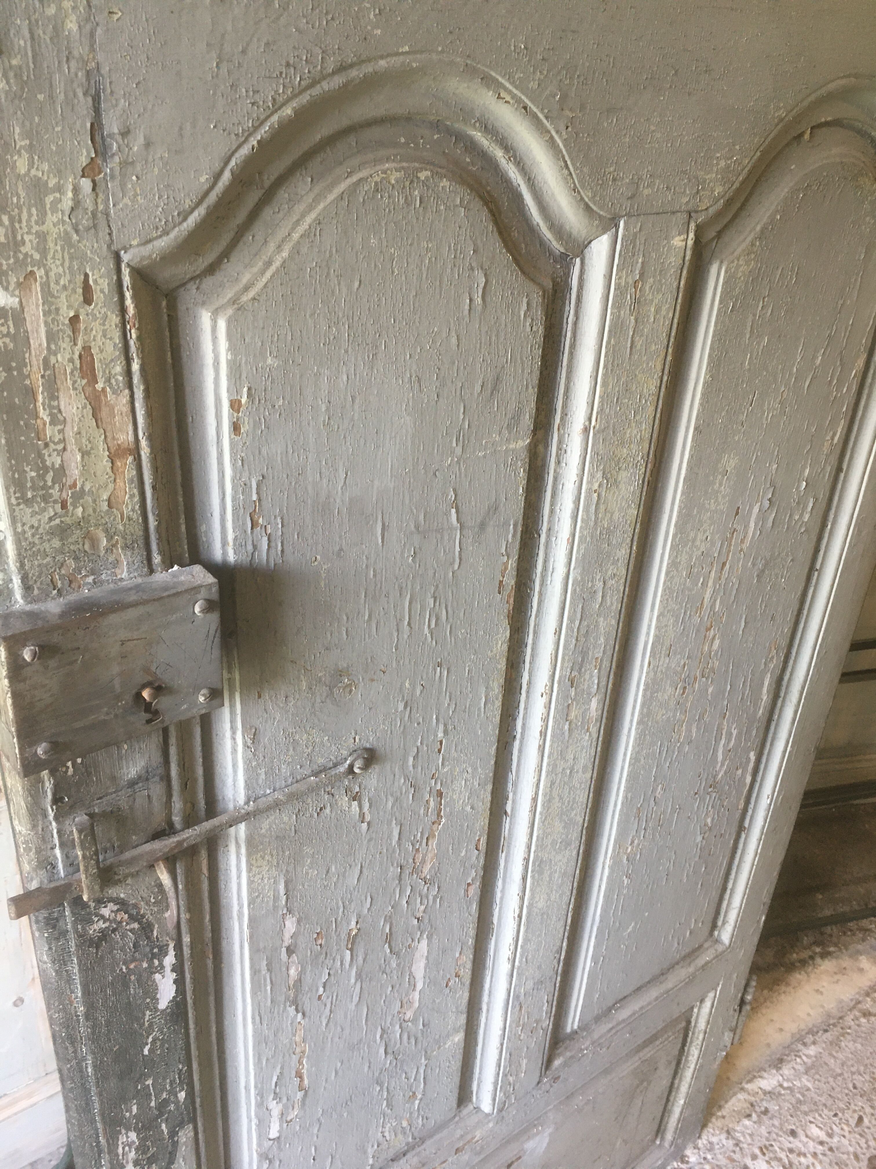 Entrance door in old oak