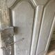Entrance door in old oak