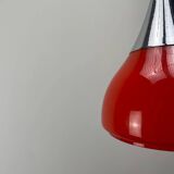 Pair of tulip-shaped glass pendants by Doria Leuchten 1970