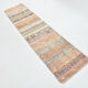 Neutral narrow vintage runner rug,64x262cm