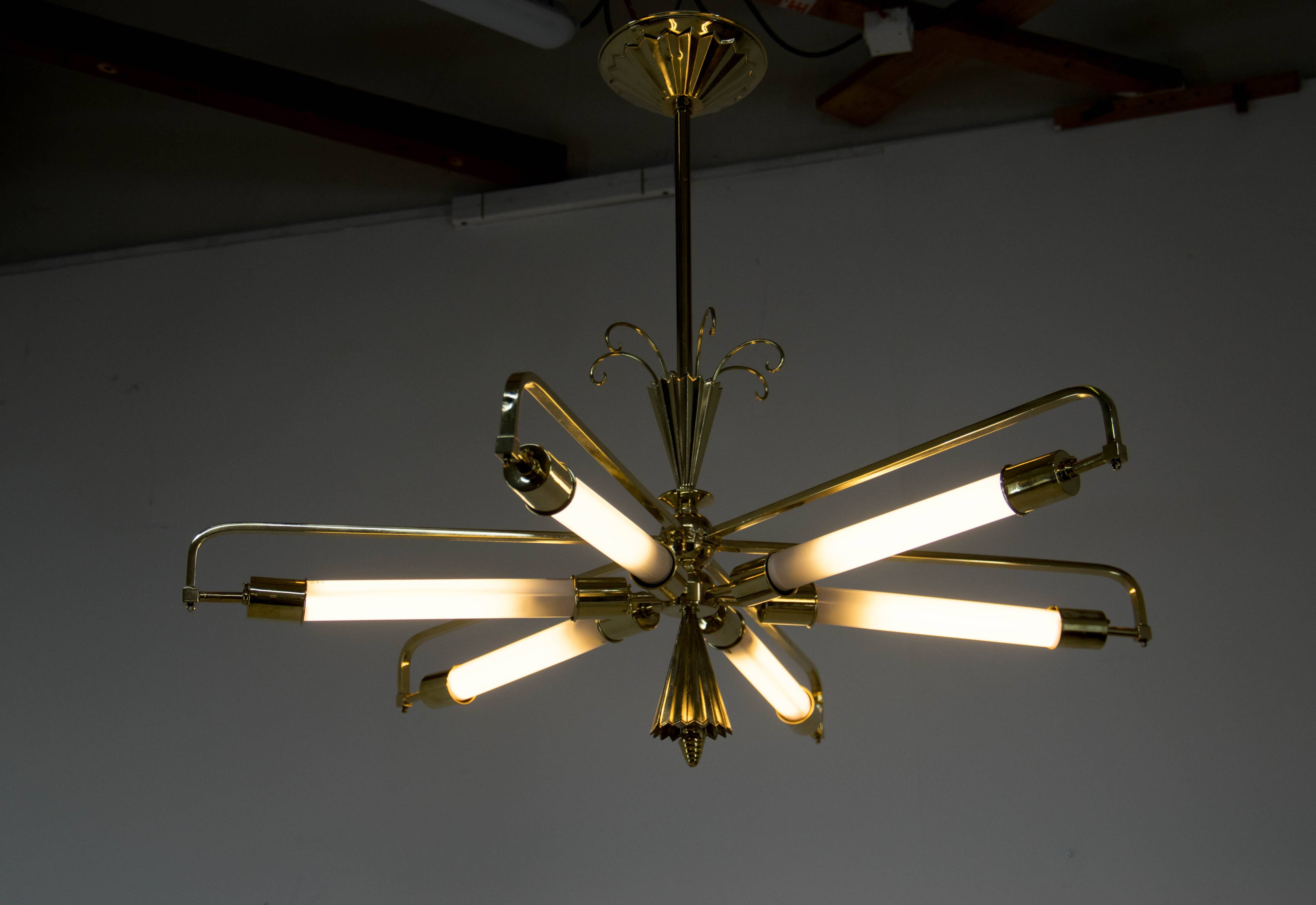 Very Rare Art Nouveau/Art Deco Chandelier, Austria, 1920s