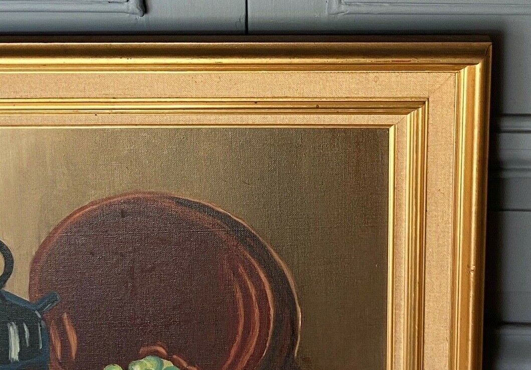 Oil on isorel by paulette a still life with xxth fruit