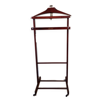 Valet de nuit en bois et métal Sipratic, France, des années 50-60.