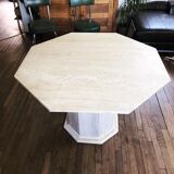 Travertine dining table