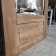 Vintage Art Deco bevelled wardrobe door, solid oak, Azalée.