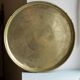 Golden service tray in vintage brass