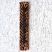 Bougeoir mural en bois et métal, années 60