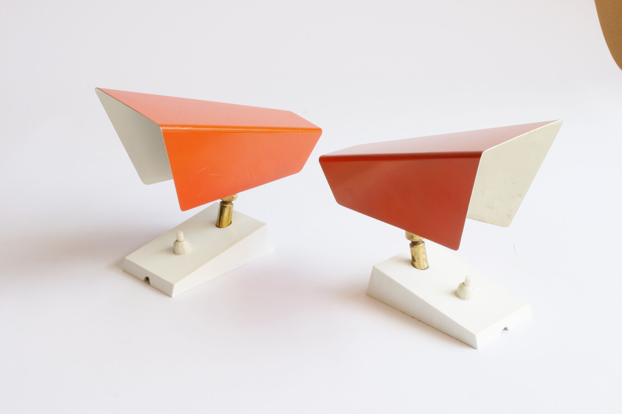 Orange wall sconces by J. J. M. Hoogervorst for Anvia, 1960s