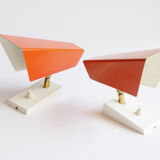 Orange wall sconces by J. J. M. Hoogervorst for Anvia, 1960s