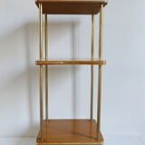 Vintage side table in brown formica