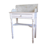 Wood dressing table and marble