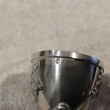 Beautiful 950 silver tripod egg cup in the Art Nouveau style by Minerva Queille