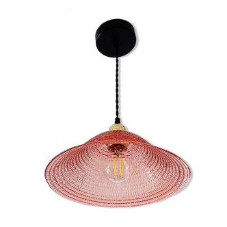 Vintage pink pendant lamp