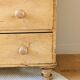 Renovated antique English solid pine chest of drawers.
