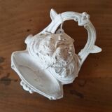 Ancien encrier porte plume patiné
