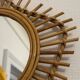 The vintage guitar rattan mirror.