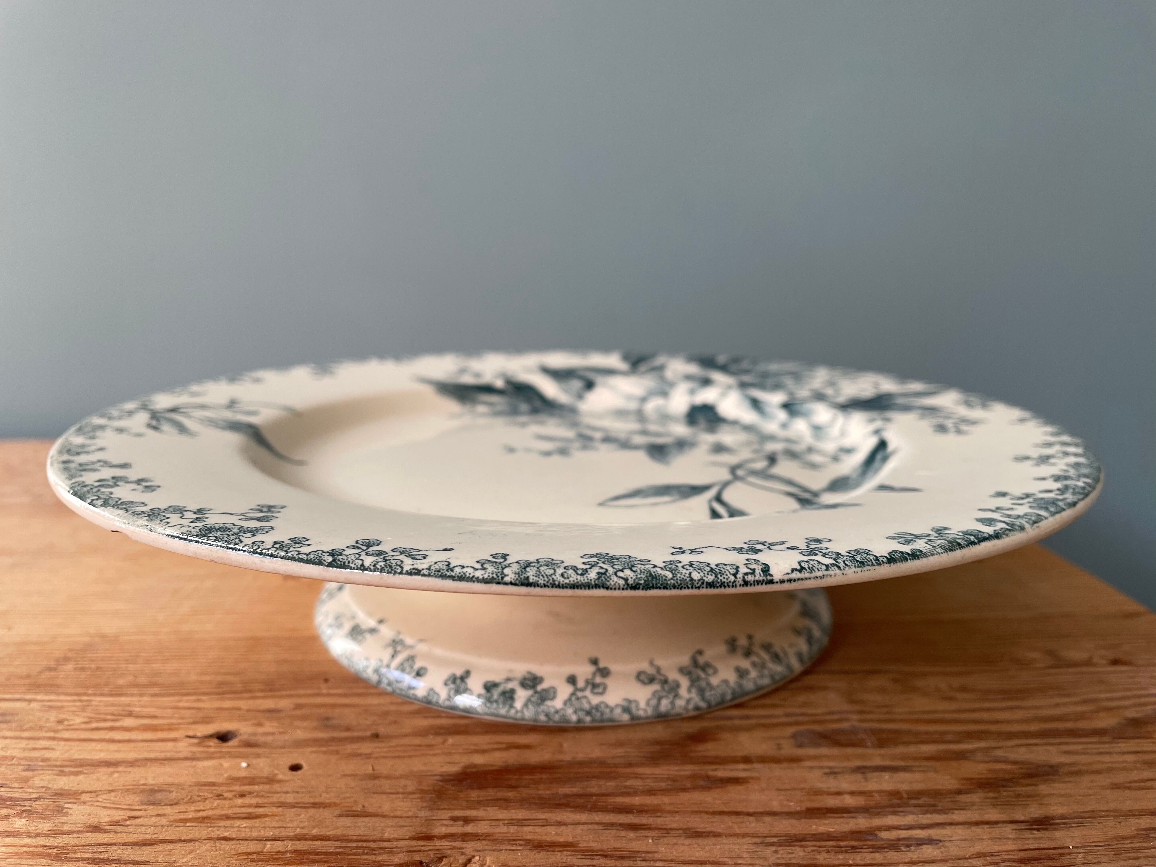 Compotier Terre de Fer, Milan collection, Gien porcelain