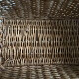 Panier de rangement ancien en rotin des vanniers XS