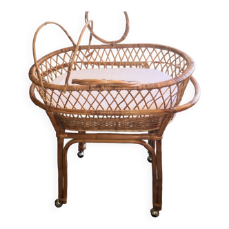 Old bamboo cradle