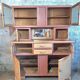 Mado two-body vintage kitchen buffet from the 1950s – cathedral glass