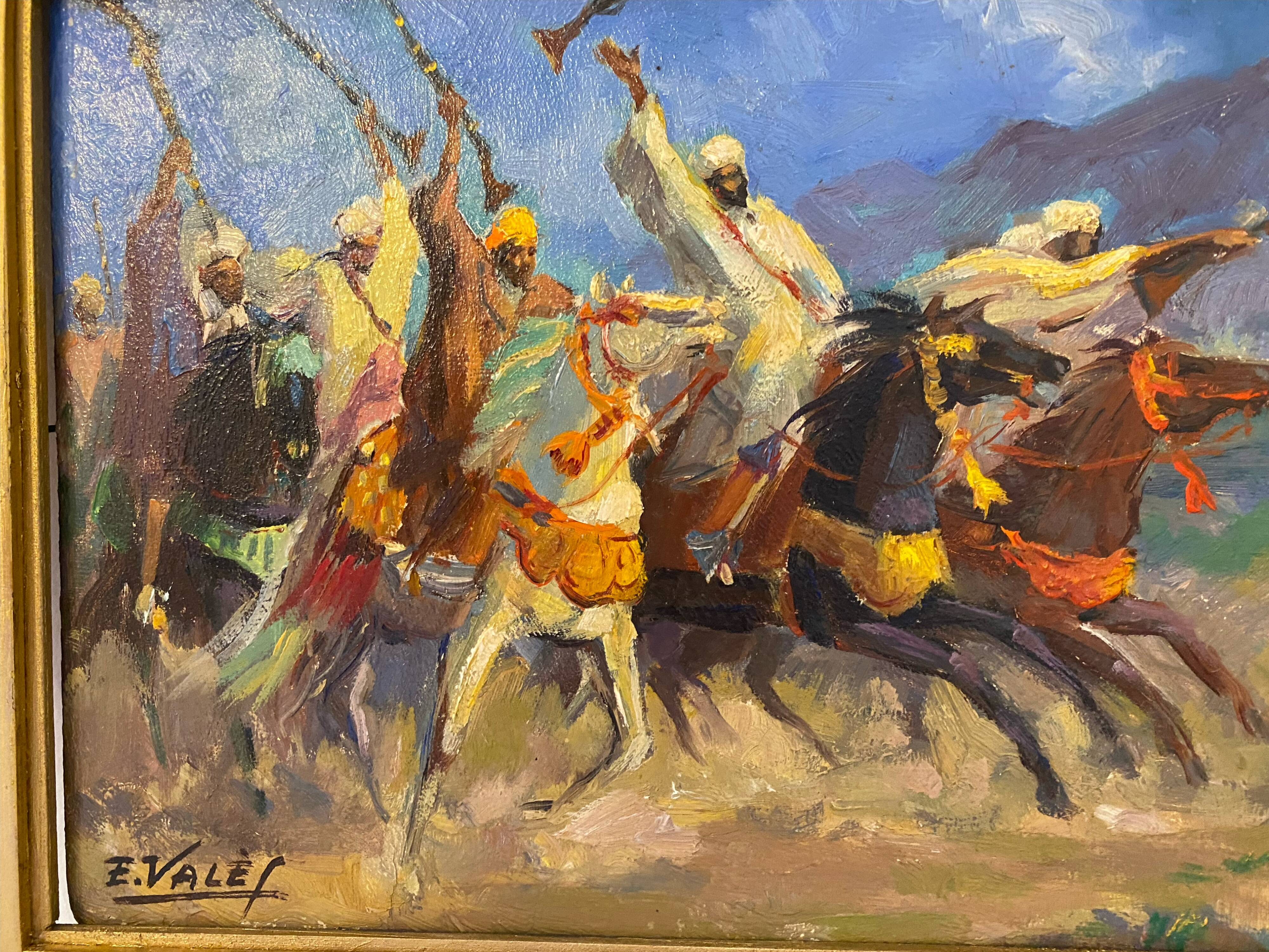 Peinture orientaliste XXème siècle. Edmond Valès (1918-2001)